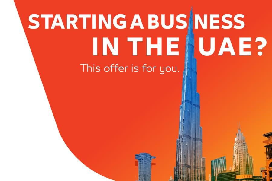 Starting a business in the UAE? This offer is for you.