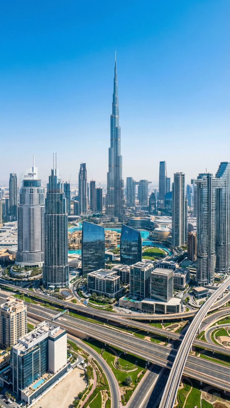 Dubai skyline featuring the Burj Khalifa